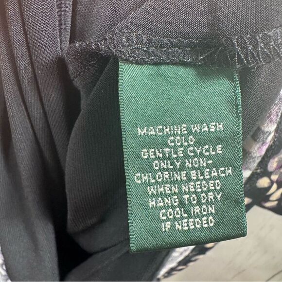 Lauren Ralph Lauren Ruched Cowl Neck Sleeveless Stretch Sheath Casual Midi Dress - Picture 13 of 15